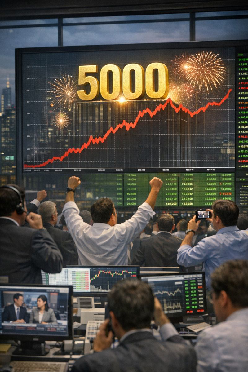 1월 12일 증시 상승 속 ‘코스피 5000’ 집착… 숫자에 매몰된 한국 증시의 민낯
