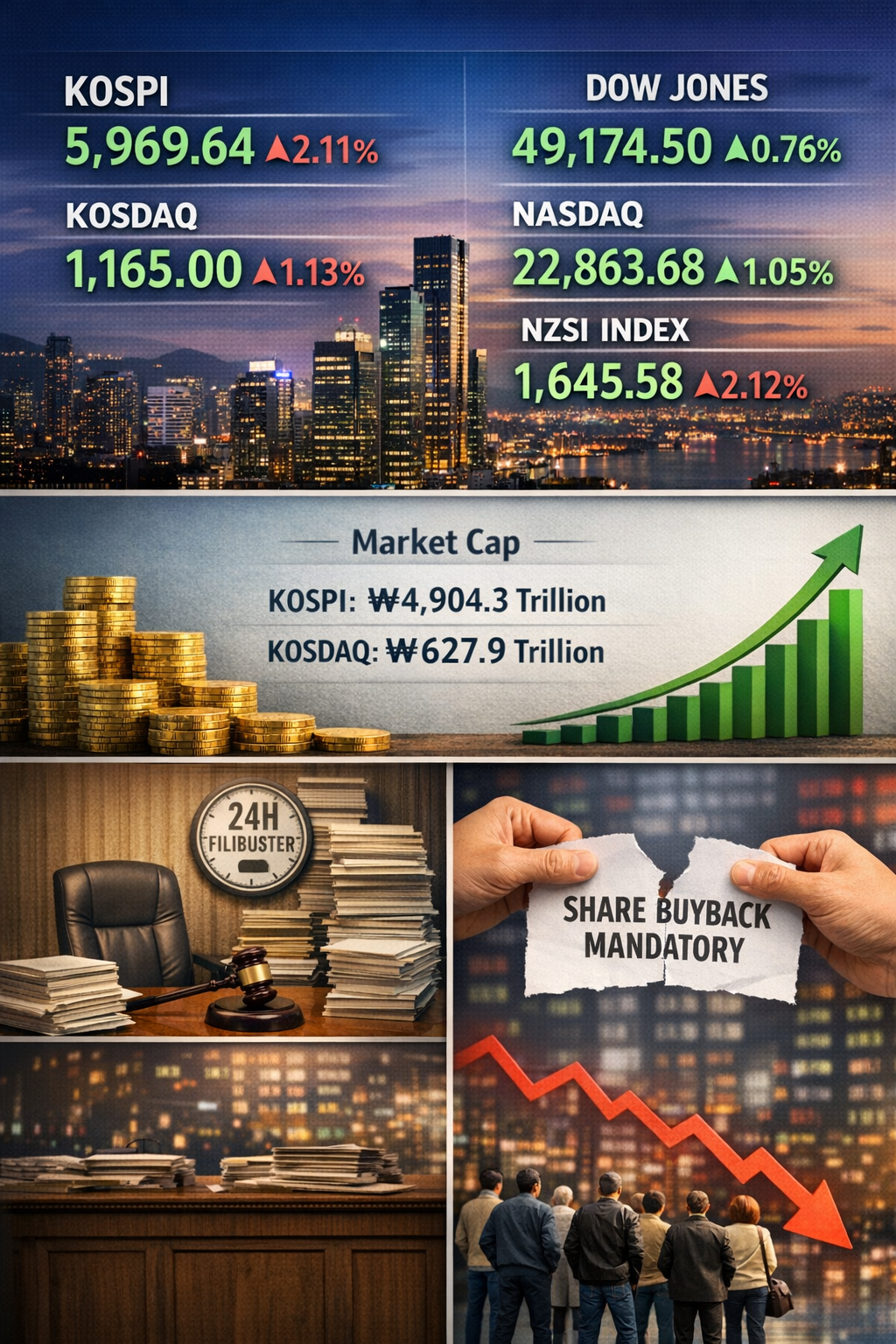 2026년 2월 24일 사상 최고치 경신한 증시와 자사주 소각 의무화…국민의힘은 여전히 민심을 읽지 못하고 있다
