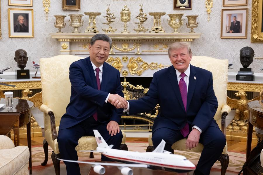 中 시진핑, 트럼프 美 대통령과 회담