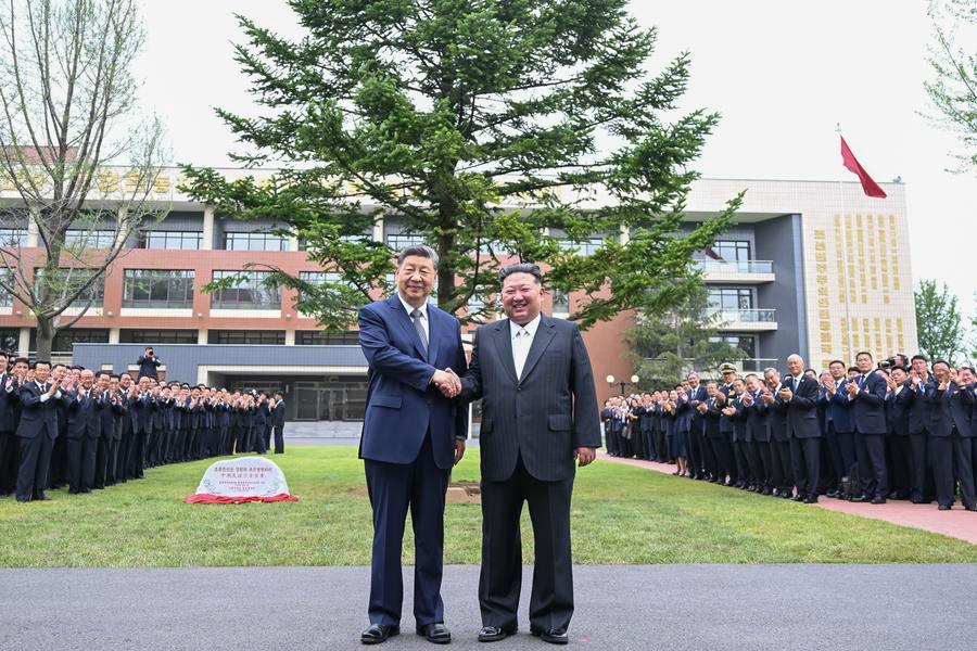 中 시 주석, 78주년 국경절 맞은 김정은에 축전..."양국, 운명 같이하는 사회주의 우방국"
