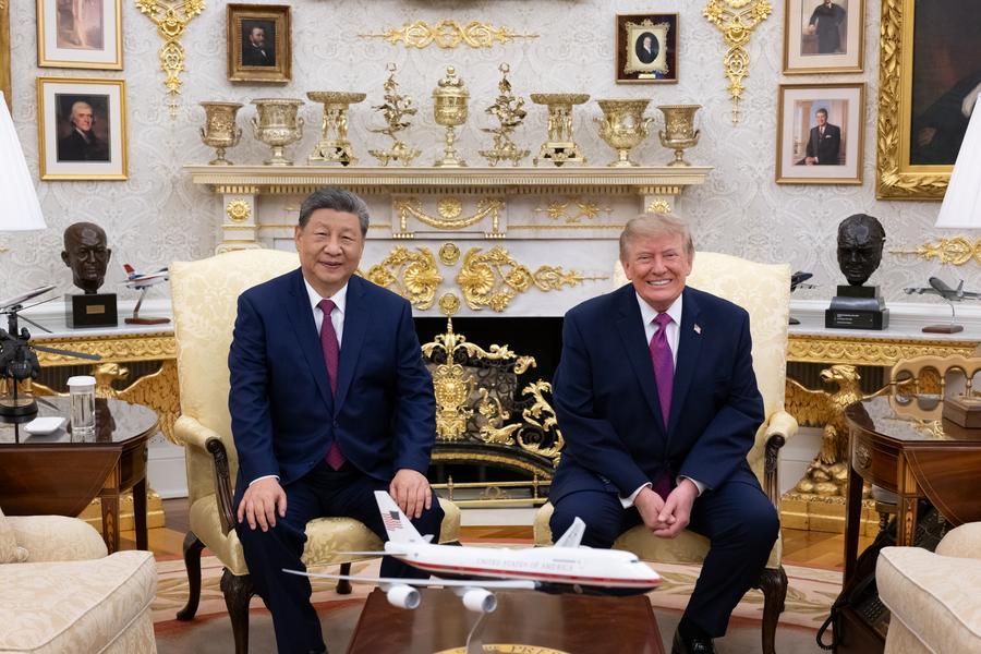 中 시진핑, 트럼프와 회담..."중·미 건설적 전략 안정 관계, 비전에서 행동으로 전환해야"